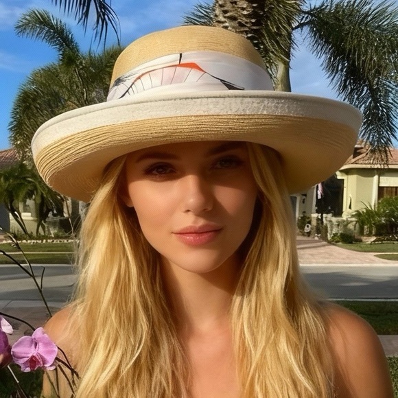 Mr. Monroe Accessories - Vintage Mr. Monroe Straw Sun Hat | 1960s Designer Classic